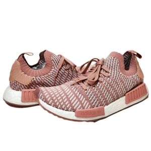 Adidas NMD_R1 STLT Primeknit Bounce Sz 11 Ash Pink/White CQ2028